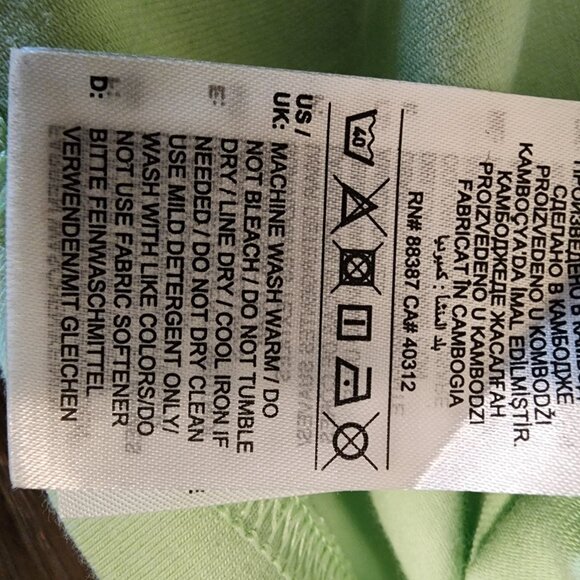 Adidas Women's 3-stripes Baby Tee NWT Green Large - Picture 10 of 11